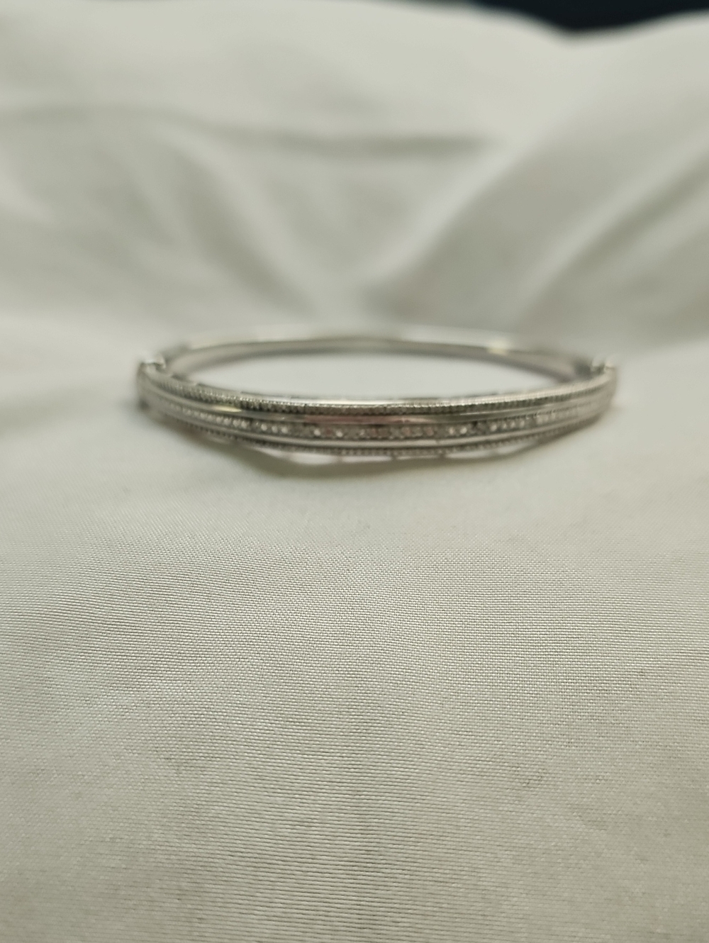 Elegant Silver-Tone Stacked Bangle Bracelet - Women's Jewelry